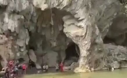 Niños mueren ahogados en grutas de Tolistoque, en Oaxaca