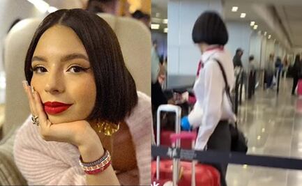 Captan a "la doble" de Ángela Aguilar en aeropuerto