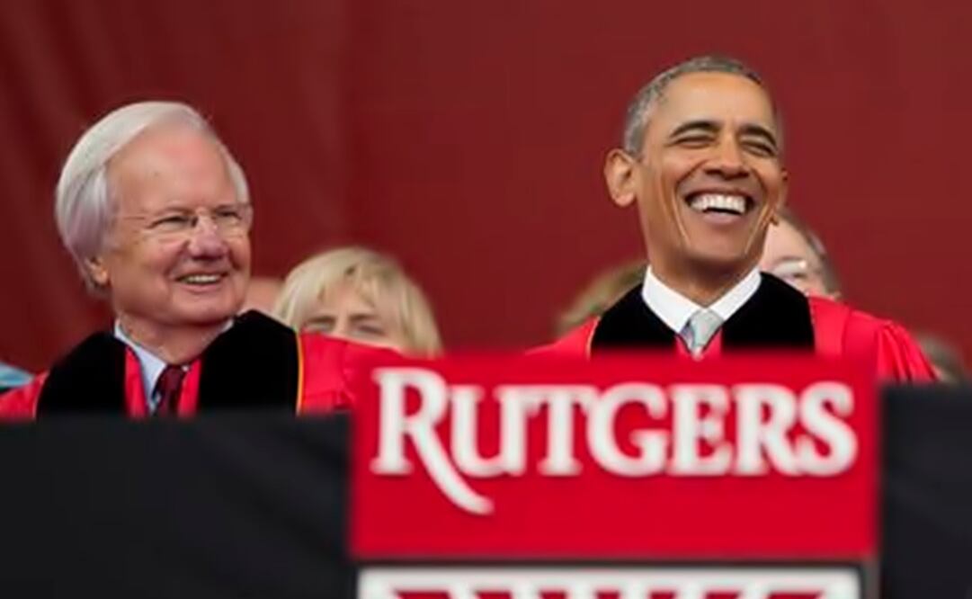 "The point is, to help ourselves, we've got to help others — not pull up the drawbridge and try to keep the world out," President Obama said in his commencement speech at Rutgers University. (Photo: AP)