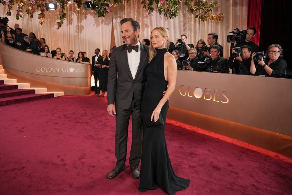 Will Arnett y Carolyn Murphy. (Photo by Jordan Strauss/Invision/AP)