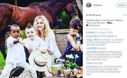 Madonna extraña antiguos tiempos con su hijo Rocco