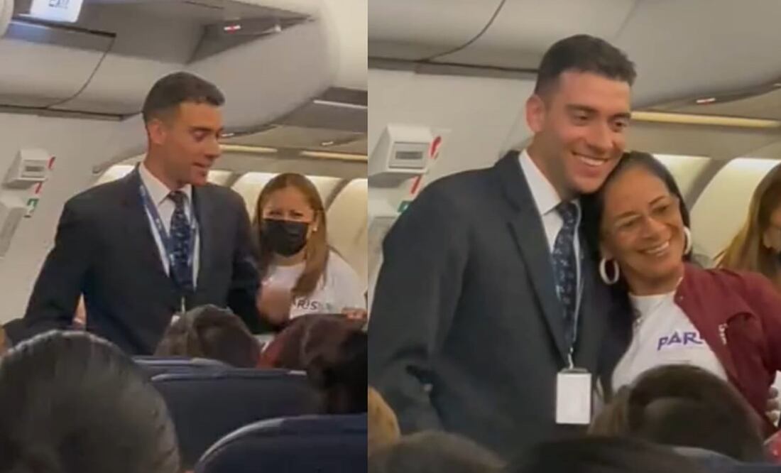 El sobrecargo se mostró agradecido por los halagos. Foto: TikTok @lacolepadilla