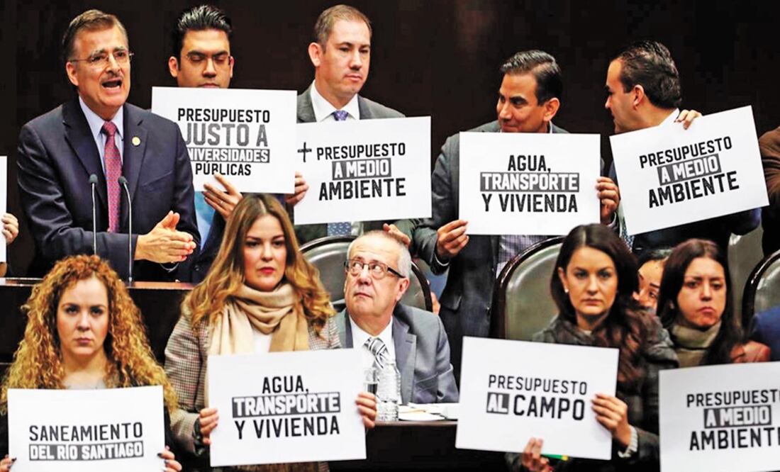 The opposition protested against the 2019 Budget - Photo: File Photo/EL UNIVERSAL