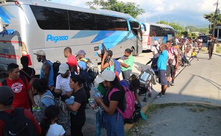 INM llega a acuerdo con caravana migrante en Chiapas y anuncia disolución