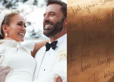 Jennifer Lopez quema una carta que Ben Affleck le envió hace 20 años, cuando se comprometieron