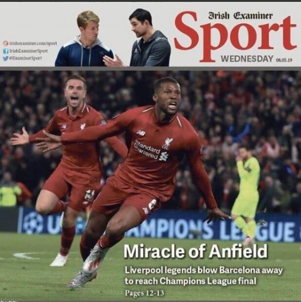 Reacciona la prensa ante eliminación del Barcelona a manos del Liverpool 