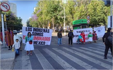 VIDEO: Bloqueo de artesanos en Paseo de la Reforma termina en trifulca; el saldo una persona lesionada