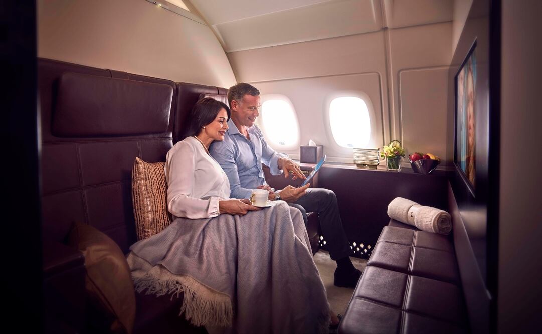 The Residence, de la aerolínea Etihad, representa el boleto de avión más caro del mundo en la actualidad. Foto: Cortesía