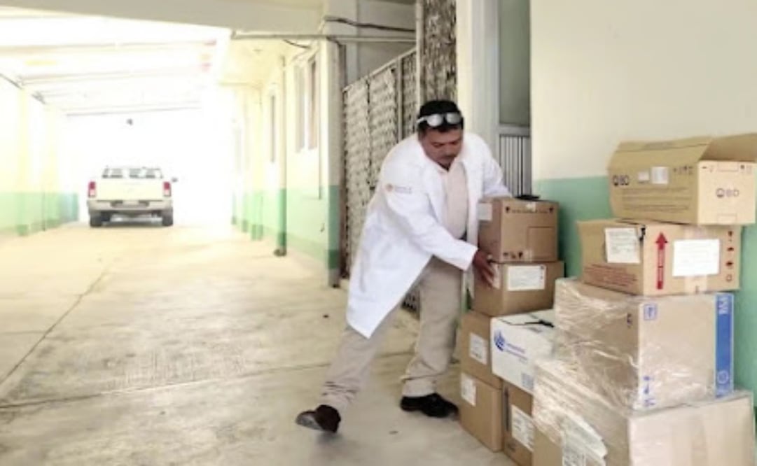 Refuerzan abasto de medicamentos en Sierra Otomí-Tepehua. Foto: Especial