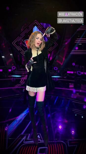 Belinda y el look de vampiresa sexy con el que se robó las miradas 