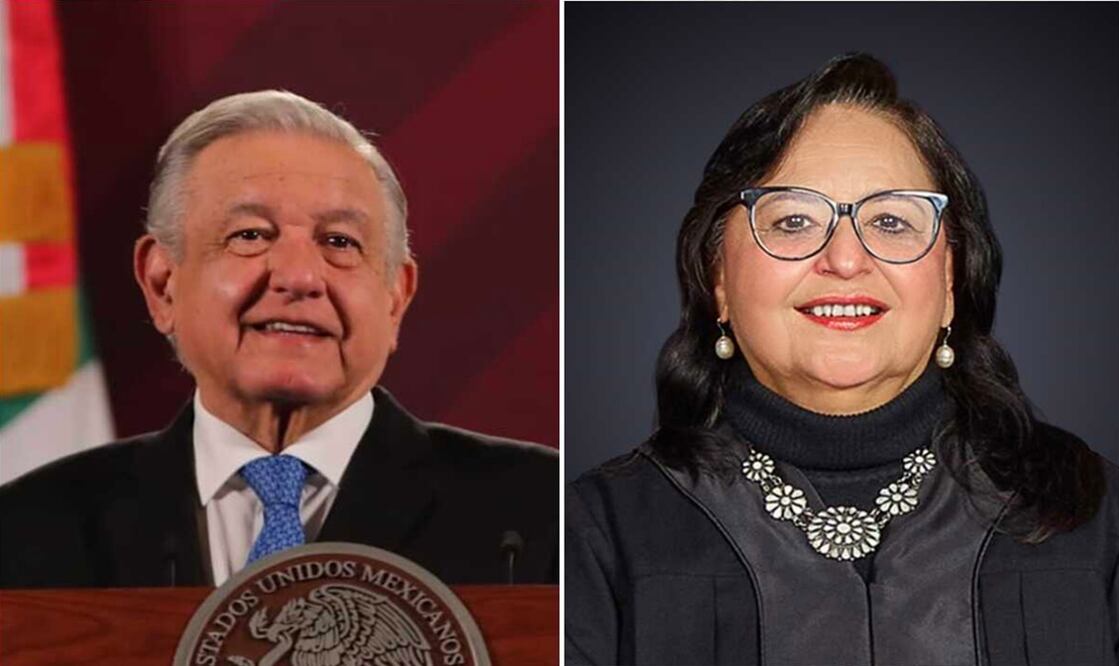Presidente Andrés Manuel López Obrador / ministra norma Piña. Foto: especial