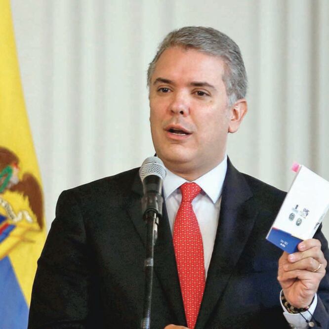 El presidente de Colombia, Iván Duque, ha prometido una política fuerte contra el narcotráfico. (LUISA GONZÁLEZ. REUTERS)