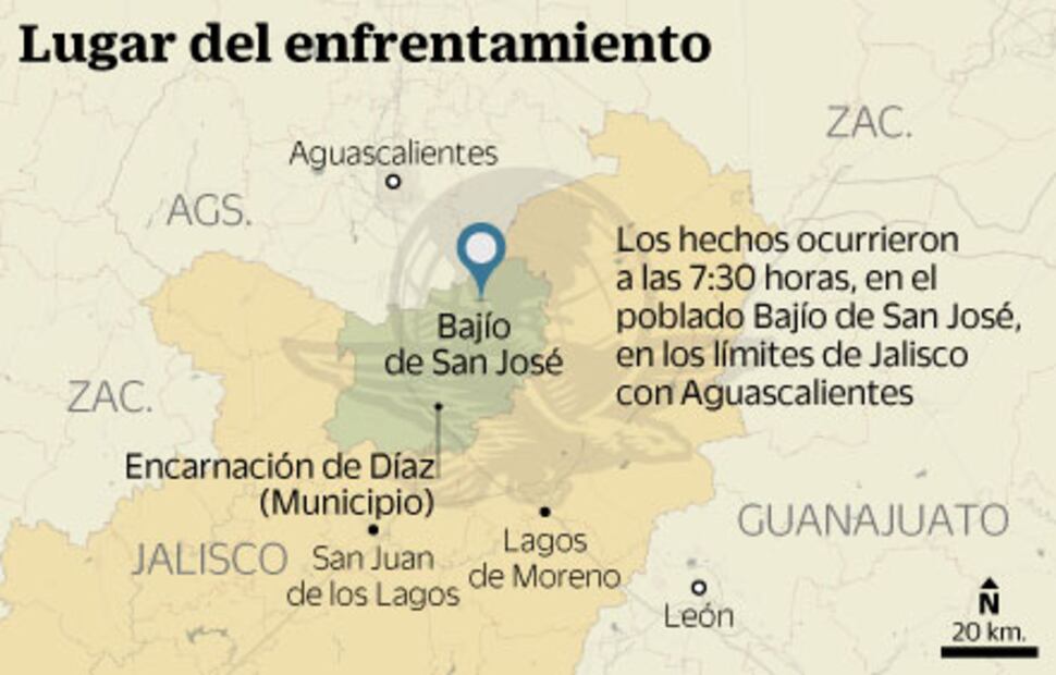 Fallecen siete en tiroteo entre Fuerza Única y civiles en Jalisco