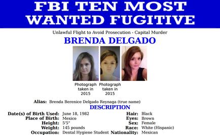 Mexicana, entre los 10 más buscados por el FBI