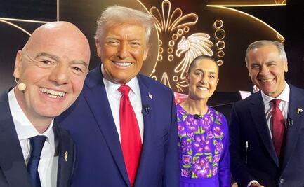 Mundial 2026: Así se tomó la selfie histórica de Infantino junto a Sheinbaum, Trump y Carney