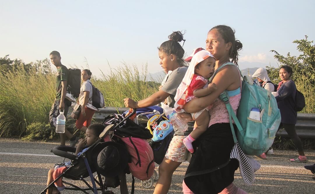 Muchos de los menores son niños en brazos o en edad de lactancia. Foto: Jocelyn García. El Universal