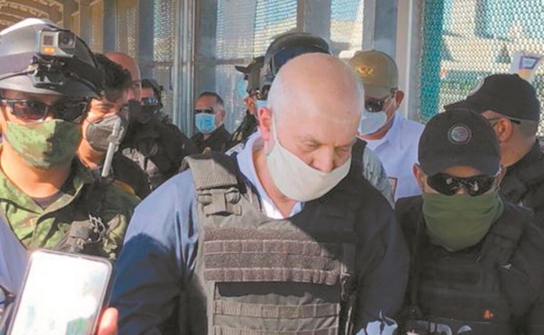 Eduardo Arellano Félix fue entregado en el puente Brownsville-Matamoros. Foto: CORTESÍA