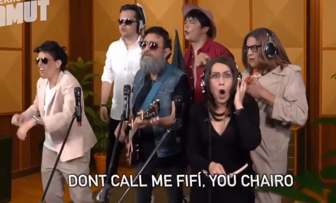 En el video se aprecian a los conductores caracterizados de Micky Huidobro, Lilly Téllez, entre otros. Foto: X