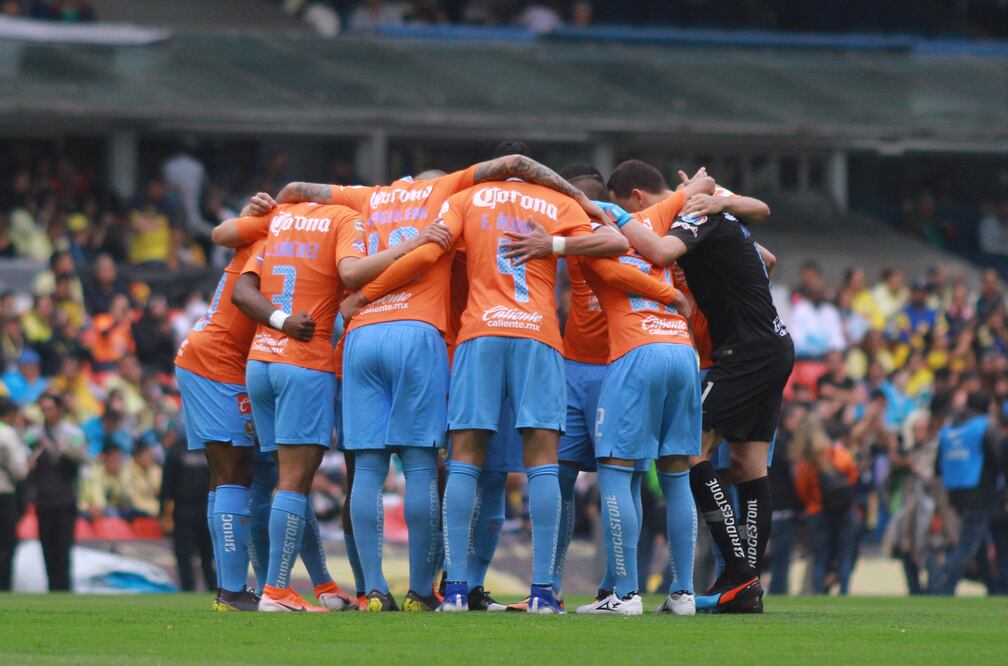 Jugadores del América, durante el juego de la jornada 16 del torneo Clausura 2019. Foto: Imago7
