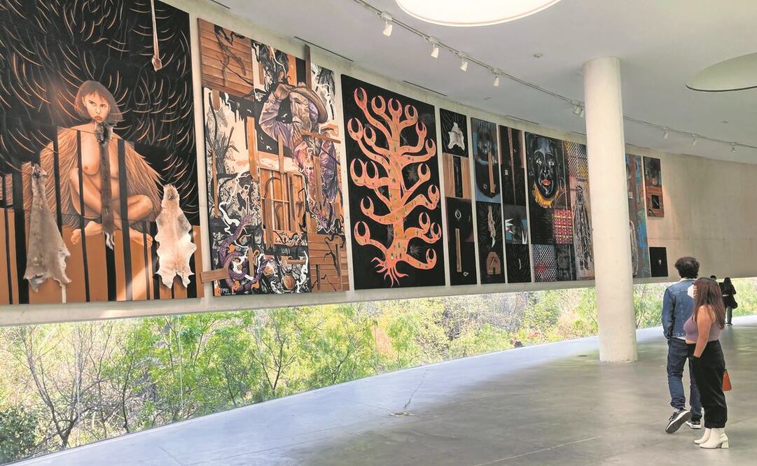 Uinapikua contiene un mosaico de imágenes y alegorías. Fotos: Sonia Sierra/ EL UNIVERSAL.