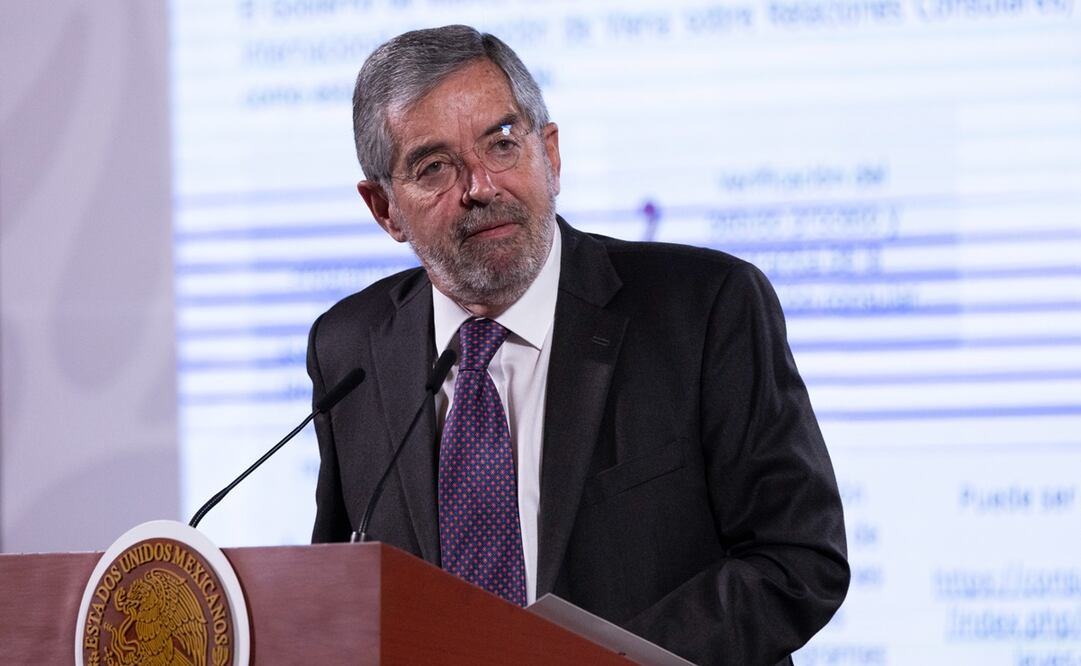 Juan Ramón de la Fuente secretario de Relaciones Exteriores. Foto: Presidencia