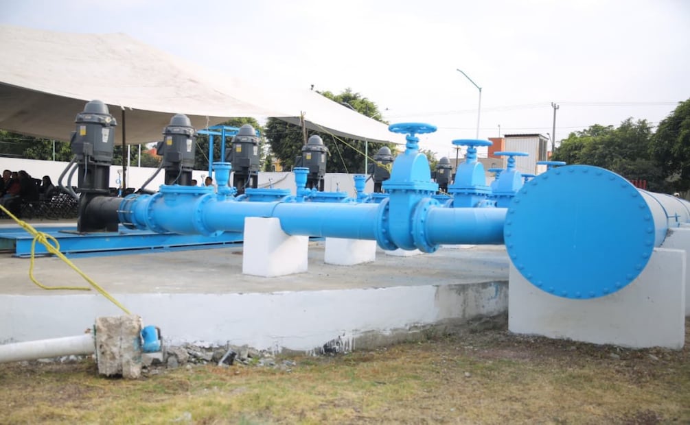 Rehabilitan pozo Benito Juárez en Ecatepec. Foto: Especial