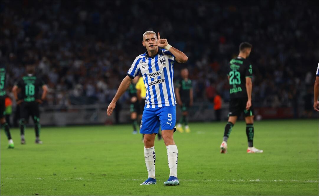 Germán Berterame anotó en el triunfo de Rayados ante Santos - Foto: Imago7