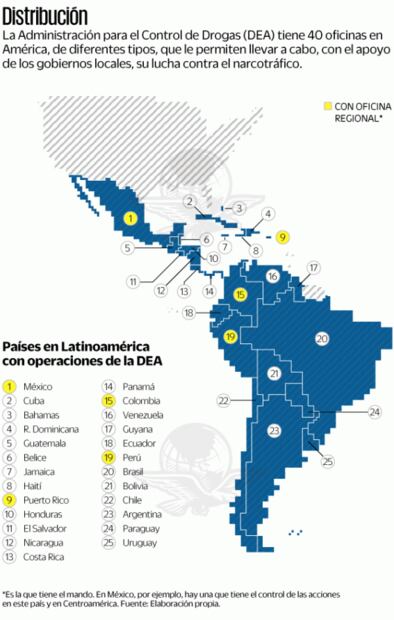 La polémica presencia de la DEA en América Latina