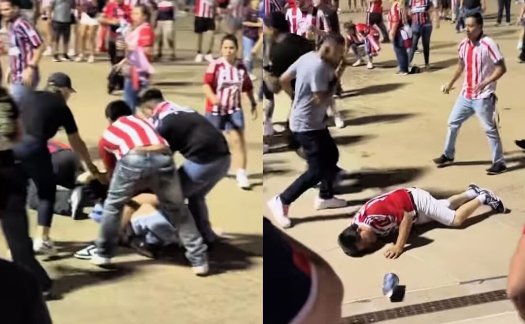 Aficionados de Chivas se pelean en la Leagues Cup