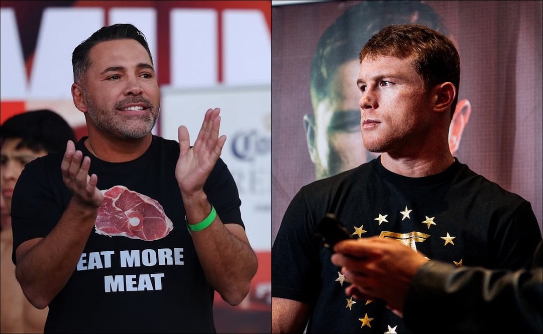 Óscar de la Hoya se mofó de Canelo Álvarez: “Gané mucho dinero por tu miedo a David Benavidez” / FOTOS: @OscarDeLaHoya y @Canelo