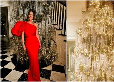 ¿Qué es un “Tinsel Tree”?; el árbol de Navidad de Martha Debayle que desató polémica en redes
