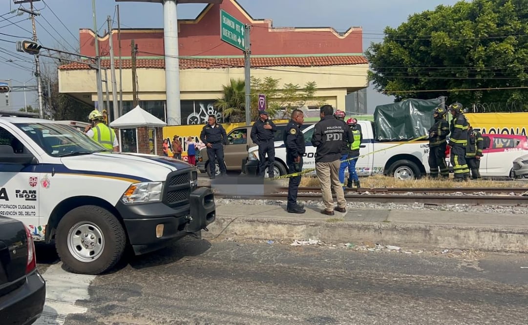 El hombre que fue impactado por la unidad ferroviaria mientras se encontraba en la zona de vías. Foto: Especial