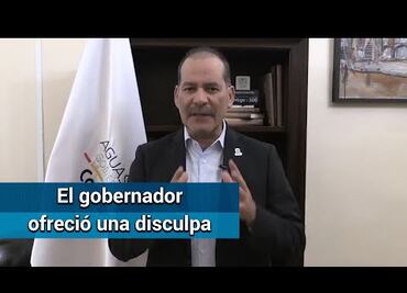"Chingada", no fue la palabra más adecuada: gobernador de Aguascalientes