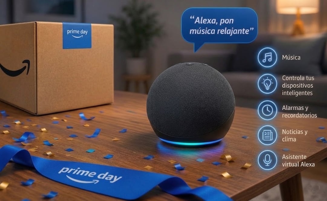 El Echo Dot se ha consolidado como uno de los dispositivos inteligentes favoritos de millones de usuarios debido a su facilidad de uso y gran cantidad de funciones. Foto: IA