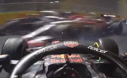 Charles Leclerc impacta a Checo Pérez y lo deja fuera del Gran Premio de Arabia Saudita