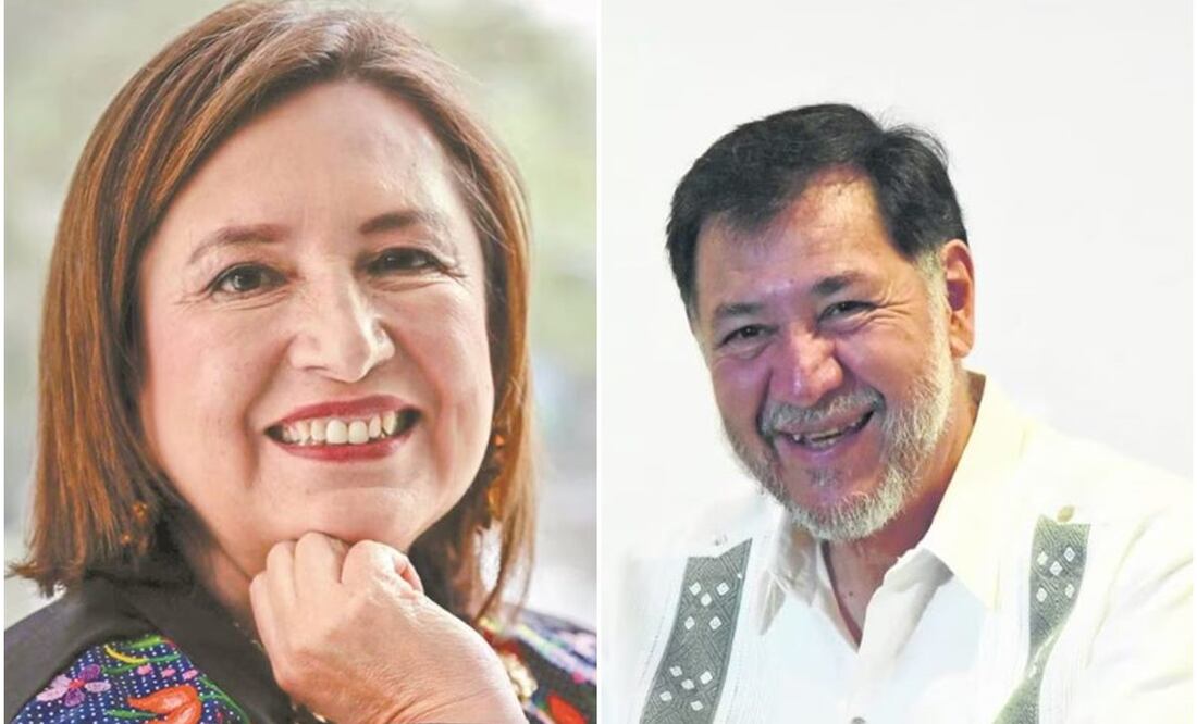 Senadora Xóchitl Gálvez y diputado Gerardo Fernández Noroña. Foto: Archivo/EL UNIVERSAL