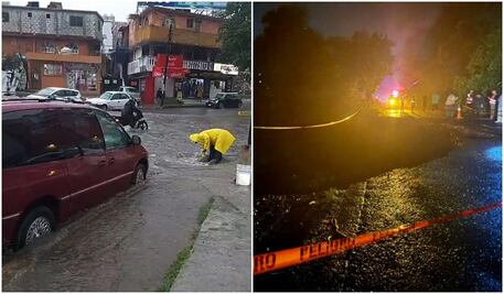Lluvias desbordan un canal en Tula, Hidalgo; además, colapsa carretera México–Tampico en Lolotla