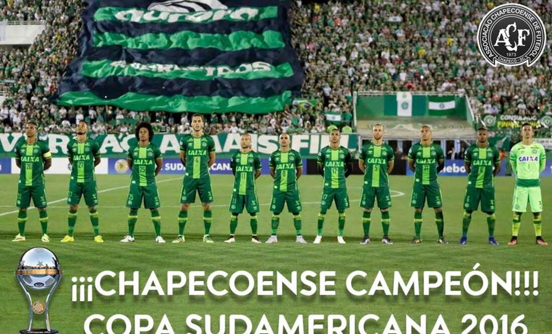 Conmebol otorga el título de Campeón de la Sudamericana 2016 a Chapecoense