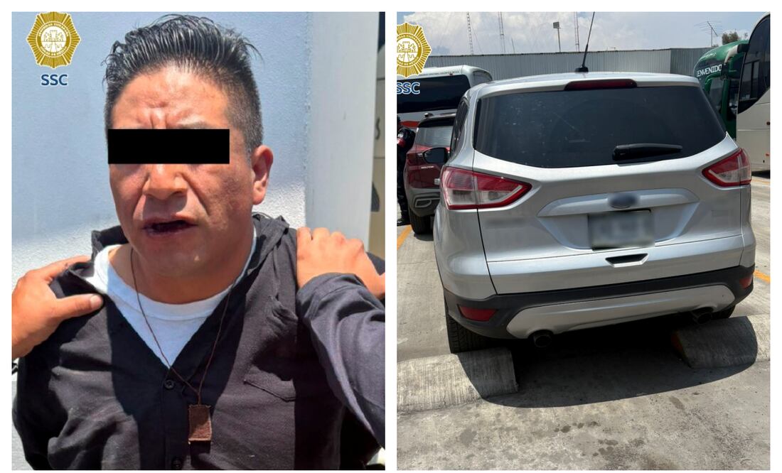 Detienen a hombre que amenazó con arma de fuego a automovilista en Coyoacán; portaba arma sin permiso. Foto: Especial