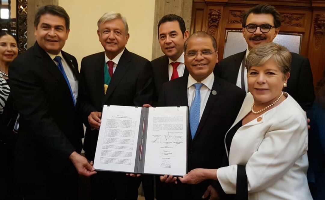 Los gobiernos de México, Guatemala, El Salvador y Honduras, se comprometieron a crear un fondo económico, con el objetivo fundamental de implementar el Plan de Desarrollo Integral. Foto: @SRE_mx
