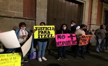 Claman en Palacio Nacional ayuda para encontrar a la joven Itzel