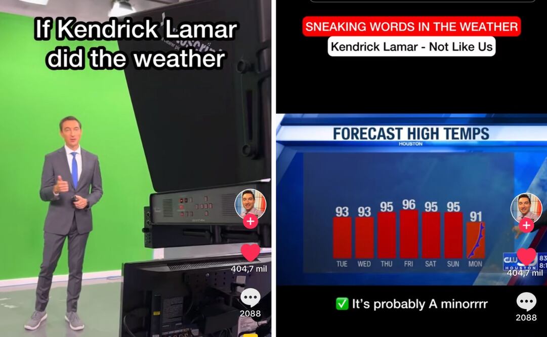 El meteorólogo fusiona música y predicción del tiempo con un ingenioso freestyle.
Foto: captura de pantalla en TikTok