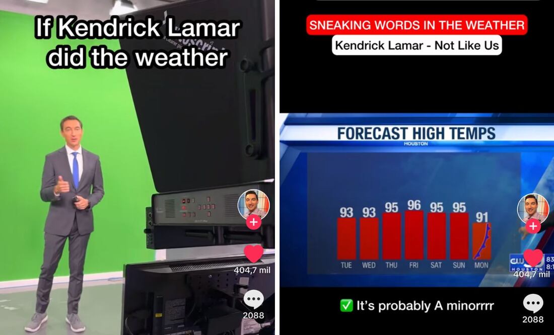 El meteorólogo fusiona música y predicción del tiempo con un ingenioso freestyle.
Foto: captura de pantalla en TikTok