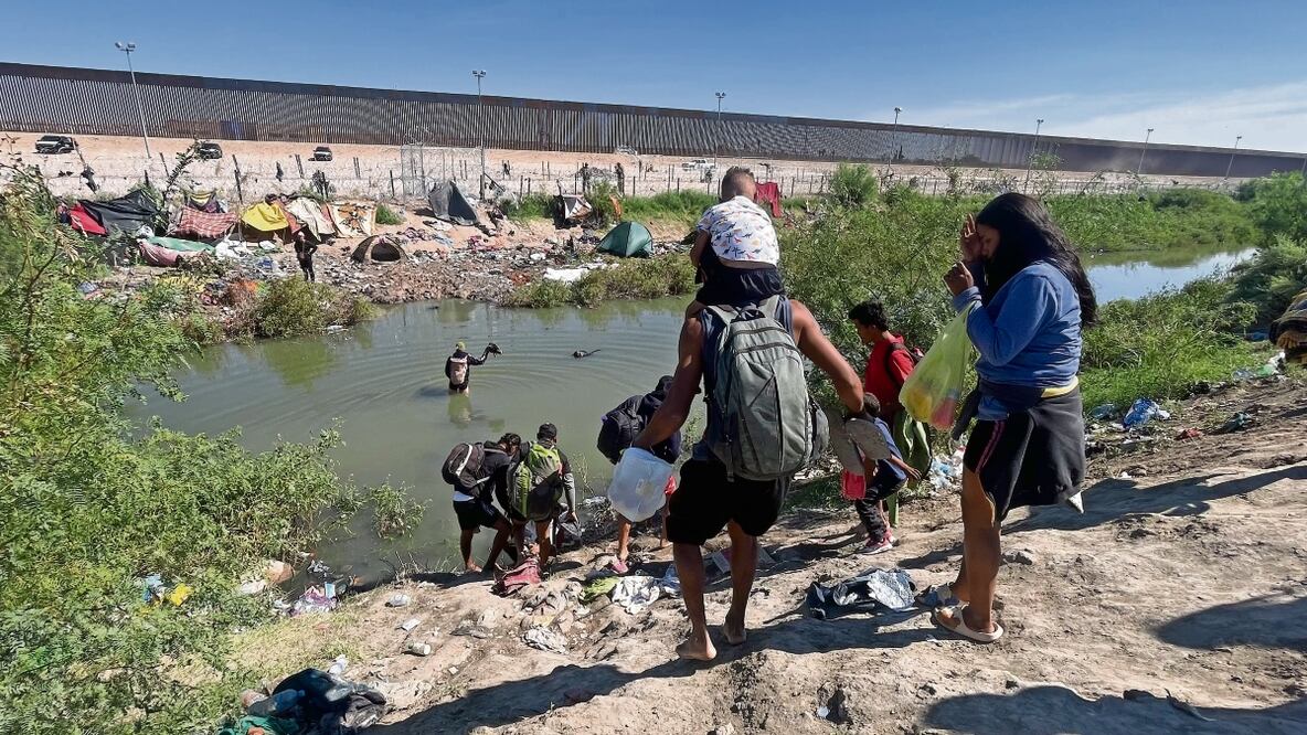 A lo largo del 2023 fue constante el cruce de personas hacia Estados Unidos. Foto: Archivo El Universal