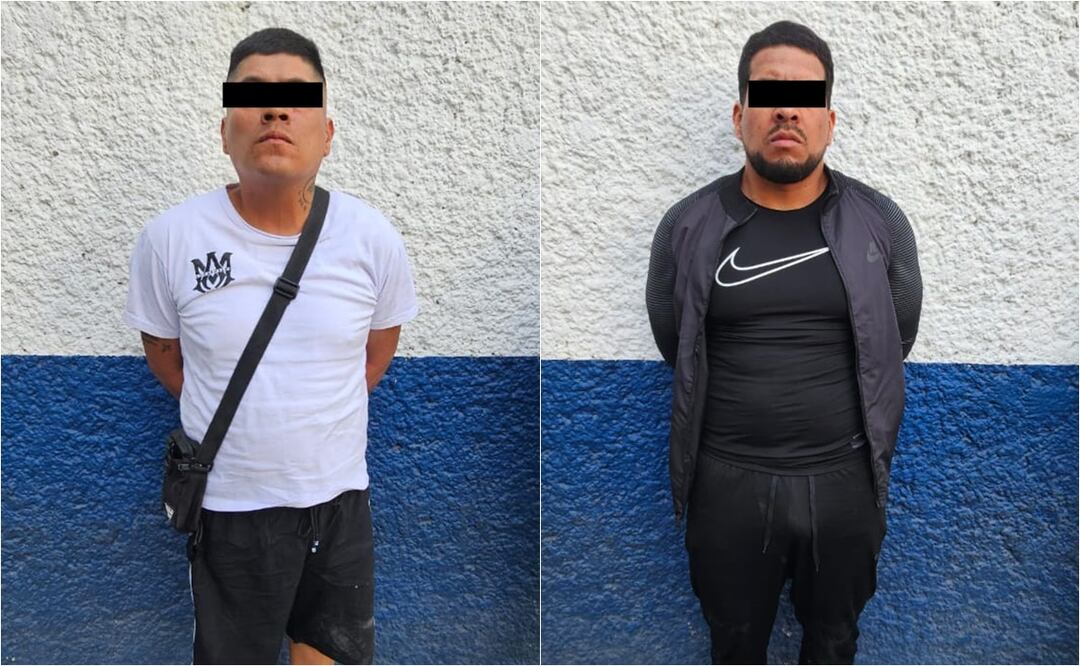 Detienen a extorsionadores de la Unión Tepito en el Centro Histórico de CDMX; se les aseguraron 4 mil pesos en efectivo. Foto: Especial