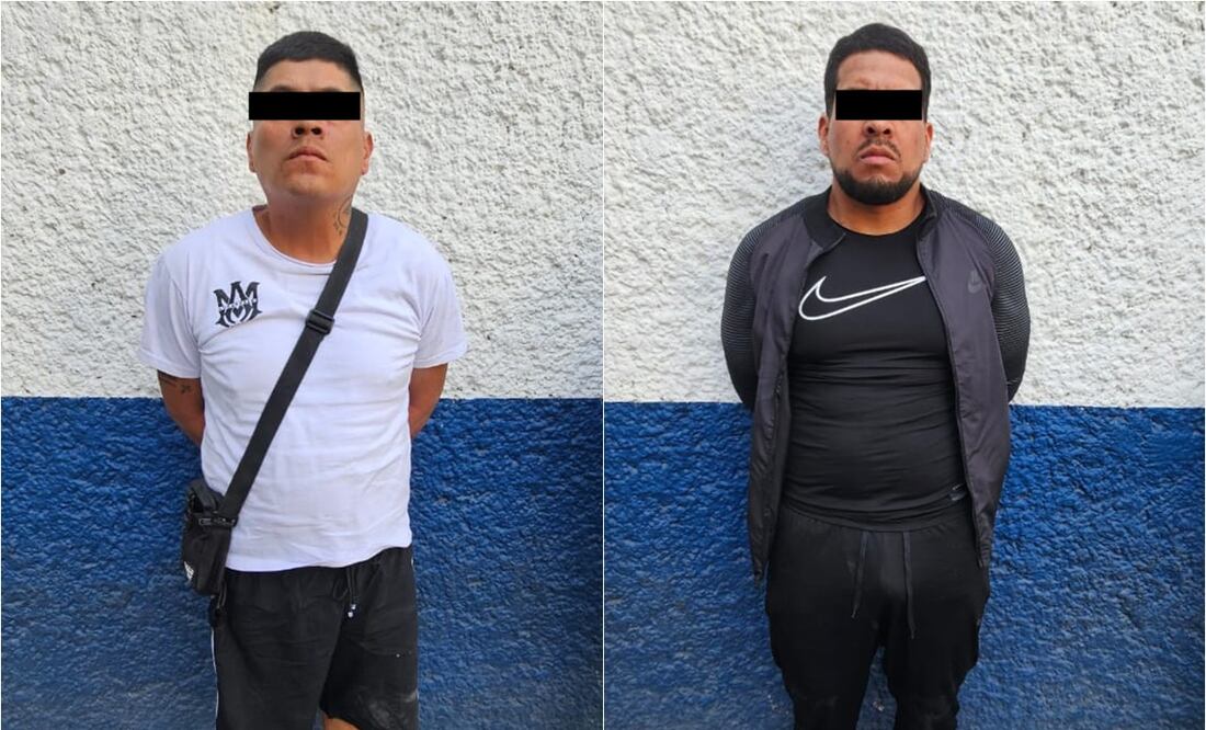 Detienen a extorsionadores de la Unión Tepito en el Centro Histórico de CDMX; se les aseguraron 4 mil pesos en efectivo. Foto: Especial