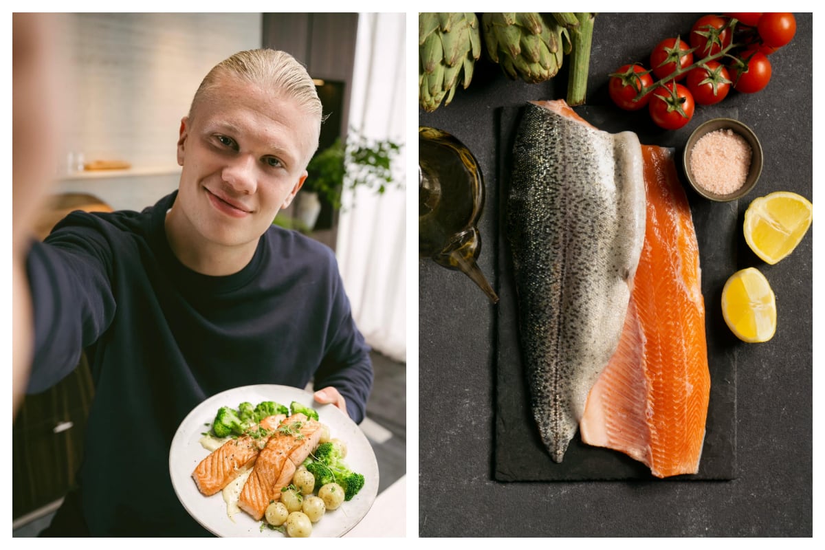 El salmón, el secreto de la dieta de Haaland y la selección de Noruega