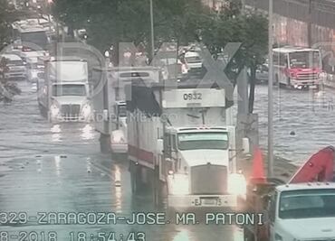 Reportan afectación vial por encharcamientos en la CDMX