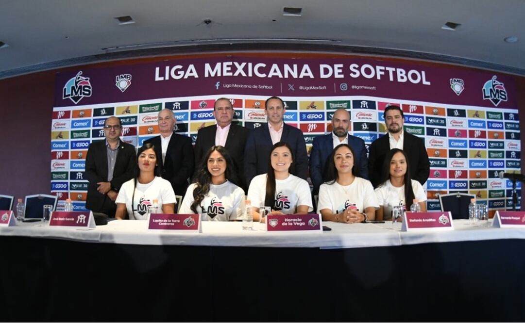 Liga Mexicana de Softbol en conferencia de prensa - Foto: @LigaMexBeis