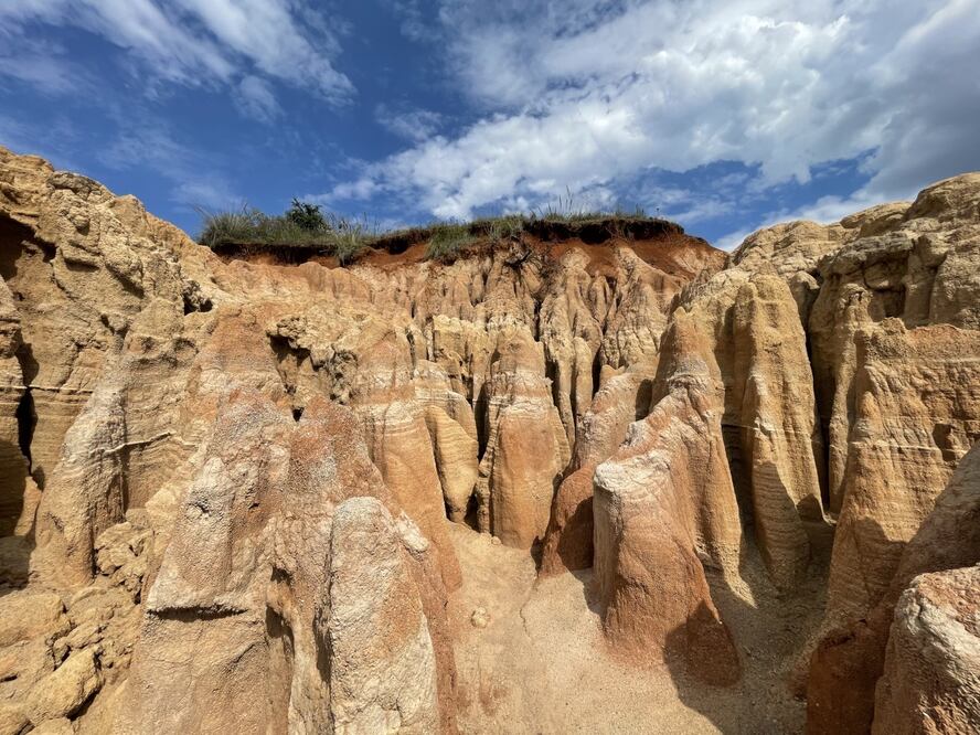 Los Piloncillos se ubica a 1 kilómetro del poblado El Porvenir. Foto: Alan Malagón